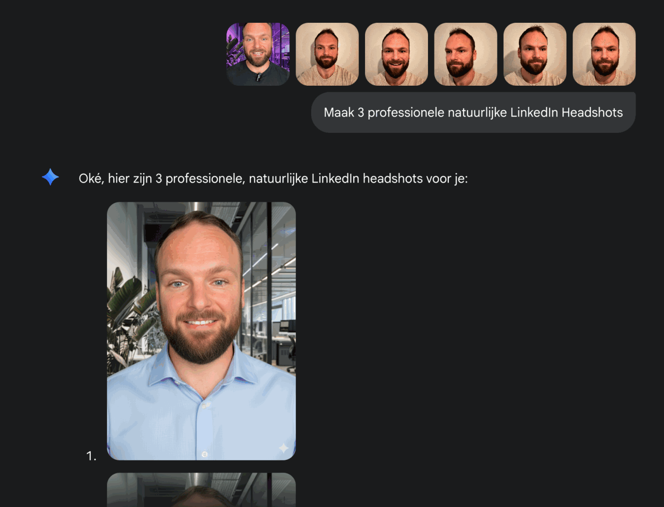 LinkedIn Headshots gemaakt met Nano Banana